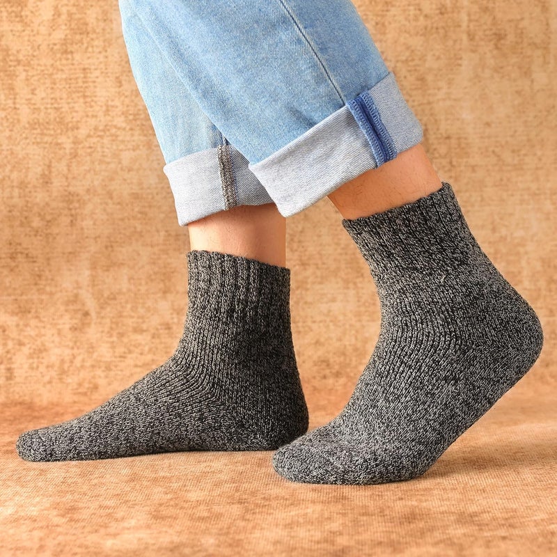 Clothclose Wool Socks - Winter Warm Wool Socks for Women Men, Soft Cozy Sock, Thick Knit Crew Boot Sock for Women Men - Image 5
